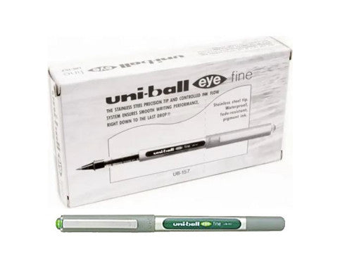Uni-Ball Eye UB-157 Liquid Ink Rollerball Pen 0.7mm Light Green Box of 12