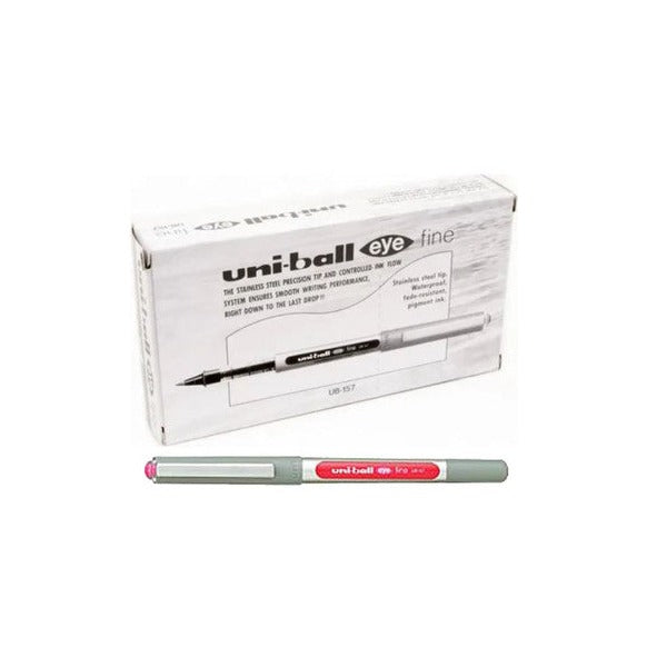Uni-Ball Eye Rollerball Pen 0.7mm Pink Box of 12