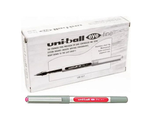 Uni-Ball Eye Rollerball Pen 0.7mm Pink Box of 12