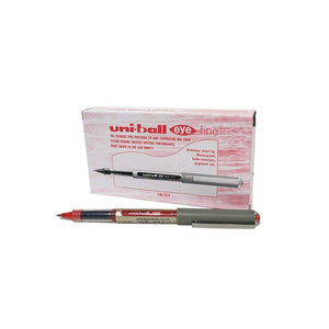 Uni-Ball Eye UB-157 Liquid Ink Pen 0.7mm Red Box of 12