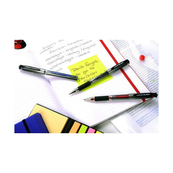 Uni-Ball Gel Impact UM-153S Gel Ink Rollerball Pen 1.0mm Black Box of 12