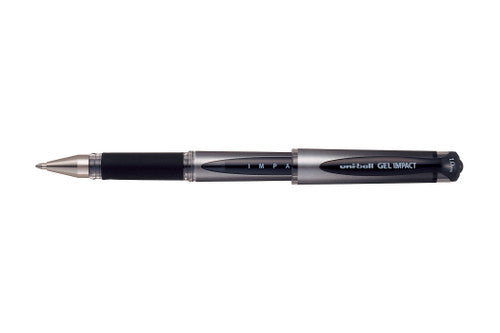 Uni-Ball Gel Impact UM-153S Gel Ink Rollerball Pen 1.0mm Black Box of 12