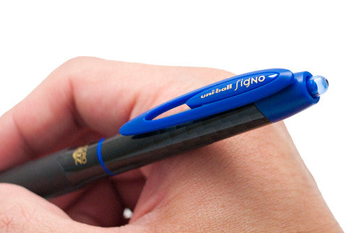 Uni-Ball Signo 307 UMN-307M Gel Ink Rollerball Pen 0.5mm Blue Box of 12