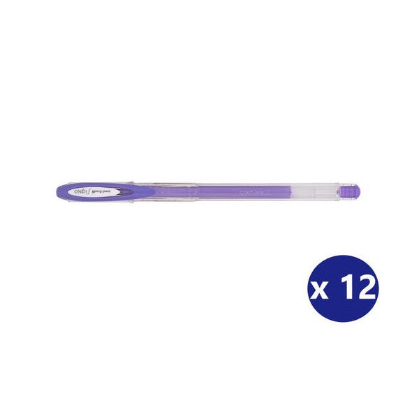 Uni Signo Angelic Colours Gel Ink Pen 0.7mm Violet Box of 12