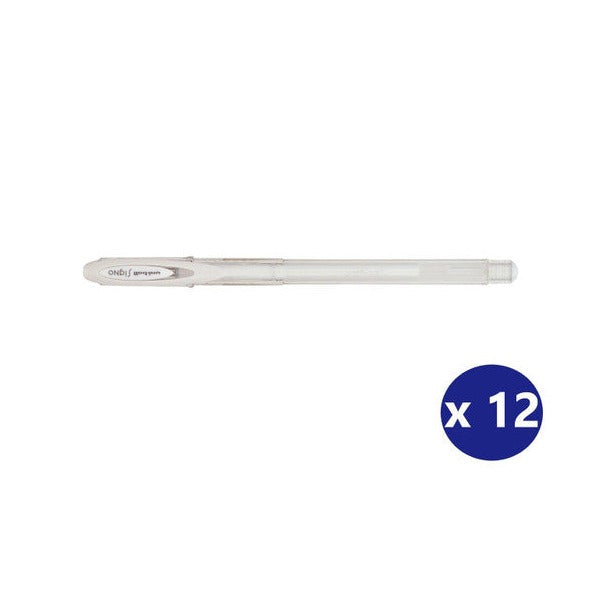 Uni Signo Angelic Colours Gel Ink Pen 0.7mm White Box of 12