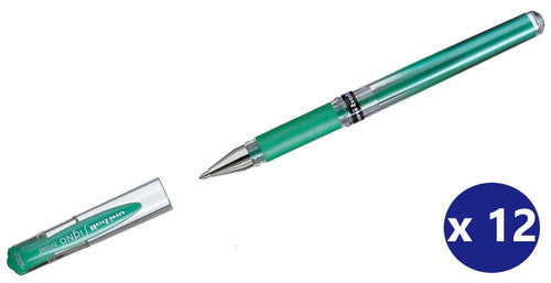 Uni-Ball Signo Broad UM-153M Gel Ink Pen 1.0mm Metallic Green Box of 12