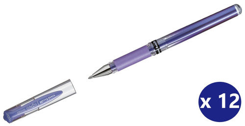 Uni-Ball Signo Broad UM-153M Gel Ink Rollerball Pen 1.0mm Metallic Violet Box of 12