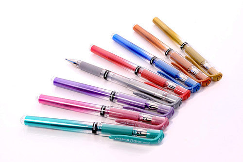 Uni-Ball Signo Broad Gel Ink Pen 1.0mm Metallic Red Box of 12