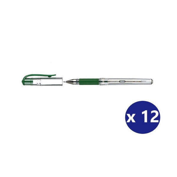 Uni-Ball Signo Broad Gel Ink Pen 1.0mm Green Box of 12