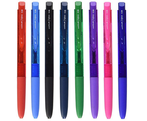 Uni Signo RT1 Gel Ink Pen Ultra Fine 0.38mm Blue Black Box of 10