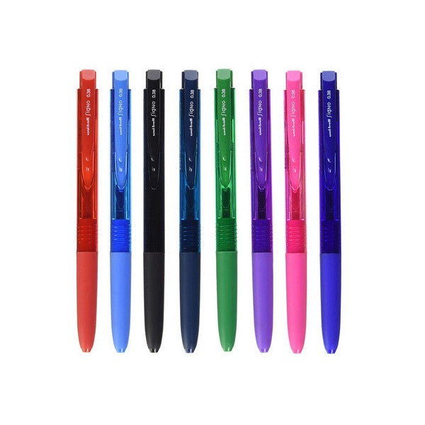 Uni Signo RT1 Gel Ink Pen Ultra Fine 0.38mm Blue Black Box of 10