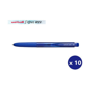 Uni Signo RT1 Gel Ink Pen Ultra Fine 0.38mm Blue Box of 10