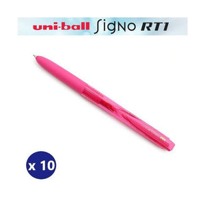 Uni-Ball Signo RT1 UMN155-05 Gel Ink Rollerball Pen 0.5mm Baby Pink Box of 10