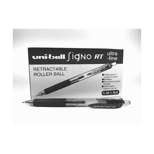 Uni Signo RT Gel Ink Pen Ultra Fine 0.38mm Black Box of 12