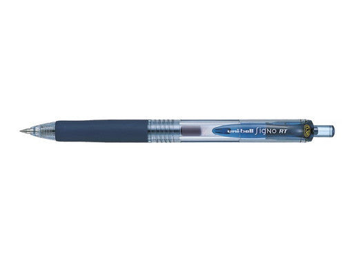 Uni-Ball Signo RT UMN-138 Retractable Gel Ink Rollerball Pen 0.38mm Blue/Black Box of 12