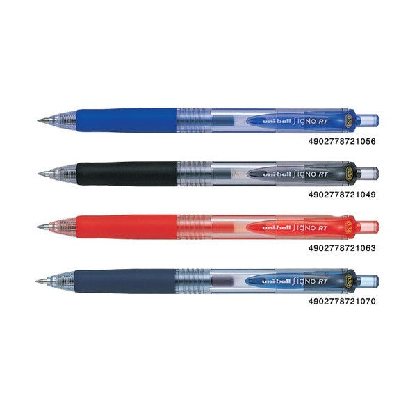Uni-Ball Signo RT UMN-138 Retractable Gel Ink Rollerball Pen 0.38mm Blue/Black Box of 12