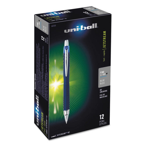 Uni-Ball Jetstream Retractable Pen 0.7mm Blue Box of 12