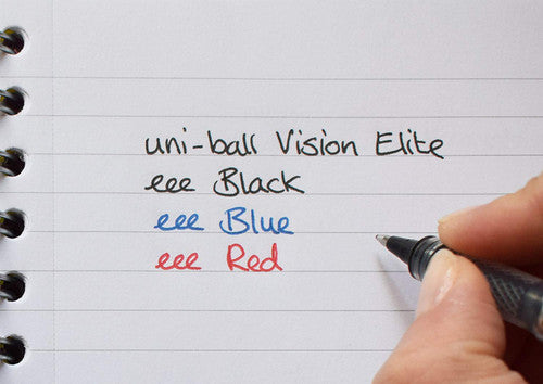 Uni Vision Elite Rollerball Pen 0.8mm Blue Black Box of 12