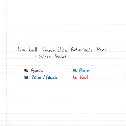 Uni Vision Elite Rollerball Pen 0.5mm Black Box of 12