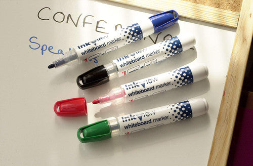 Uni Inkview Whiteboard Marker Bullet Tip 1.8mm Assorted Box of 12
