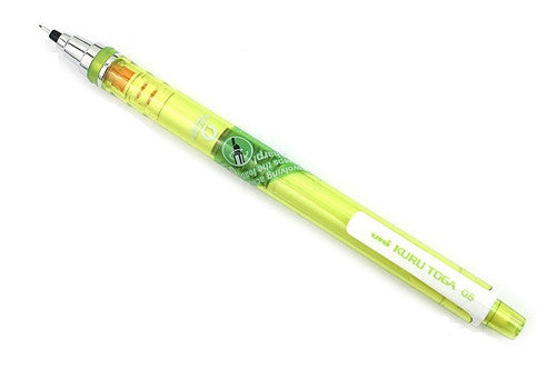 Uni Kuru Toga M5-450T Mechanical Pencil 0.5mm Green Barrel Box of 12
