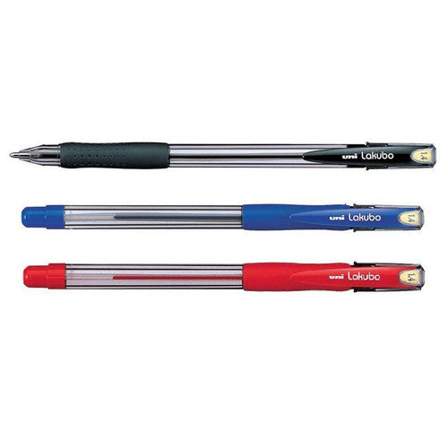 Uni Lakubo Ballpoint Pen 1.4mm Red Box of 12