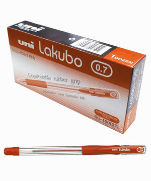 Uni Lakubo SG-100 Ballpoint Pen 0.7mm Red Box of 12