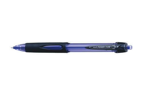 Uni Power Tank Ballpoint Pen Retractable 0.7mm Blue Box of 12