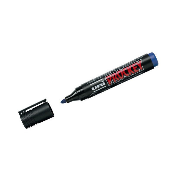 Uni Prockey Marker Bullet Tip 1.8mm Blue Box of 12