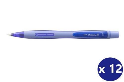 Uni Shalaku Mechanical Pencil 0.7mm Blue Barrel Box of 12