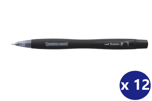 Uni Shalaku ‘S’ M7-228 Mechanical Pencil 0.7mm Black Barrel Box of 12