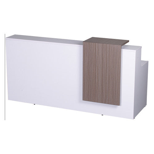 Rapidline Urban Reception Counter 2200 x 800mm Natural White / Driftwood