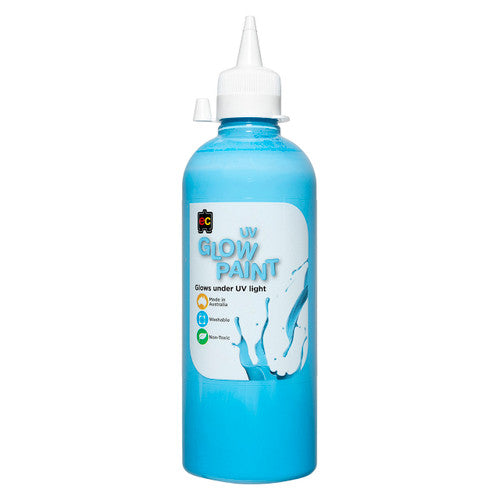 Educational Colours UV Glow Paint 500ml Blue