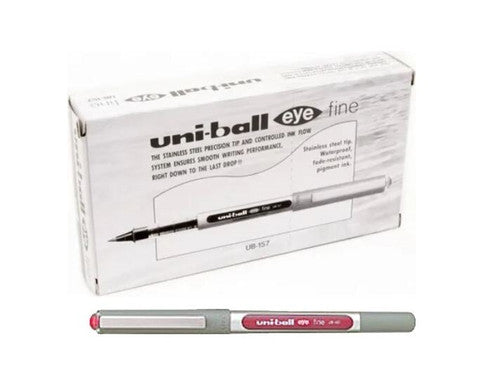 Uni-Ball Eye UB-157 Liquid Ink Pen 0.7mm Wine Red Box of 12 - image 1