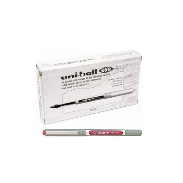 Uni-Ball Eye UB-157 Liquid Ink Pen 0.7mm Wine Red Box of 12 - image 1