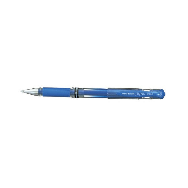 Uni-Ball Signo Broad UM-153M Gel Ink Rollerball Pen 1.0mm Metallic Blue Box of 12 - image 2