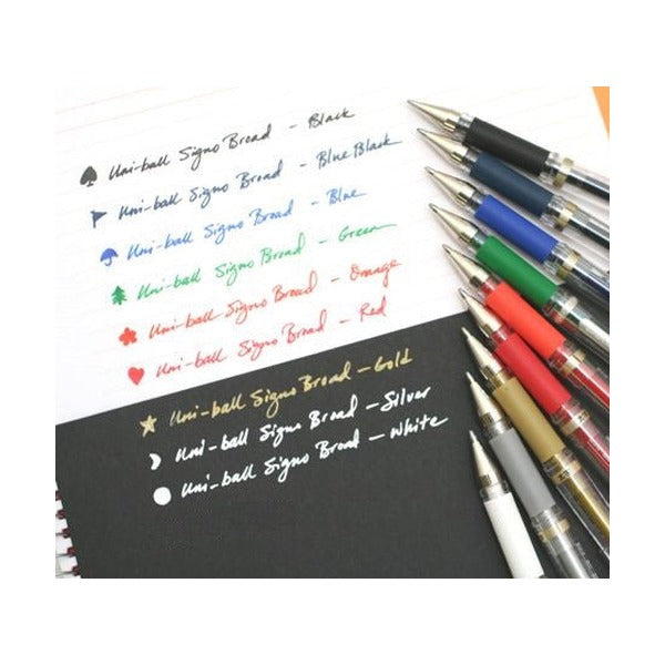 Uni-Ball Signo Broad UM-153M Gel Ink Rollerball Pen 1.0mm Metallic Blue Box of 12 - image 7