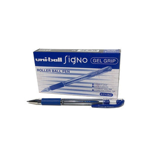 Uni-Ball Signo Gel Grip Rollerball Pen 0.7mm Blue Box of 12 - image 1