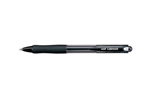 Close-up of Uni Laknock SN-100 tip and ergonomic TPE rubber grip section