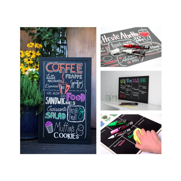 Uni Liquid Chalk Marker Bullet Tip 2.5mm Assorted Wallet of 4 - image 2