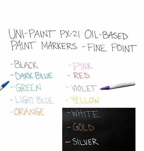 Uni Paint Permanent Marker 1.2mm Bullet Tip Silver Box of 12 - image 2