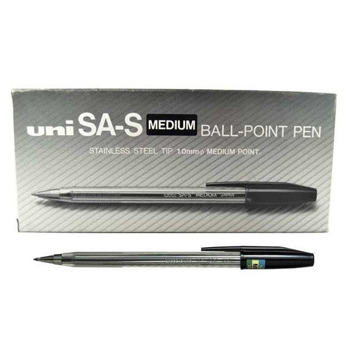 Uni SA-S Medsasbk Ballpoint Pen 1.0mm Black Box of 12