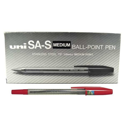 Uni SA-S Medsasr Ballpoint Pen 1.0mm Red Box of 12