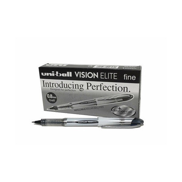 Uni Vision Elite Rollerball Pen 0.8mm Black Box of 12 - image 1