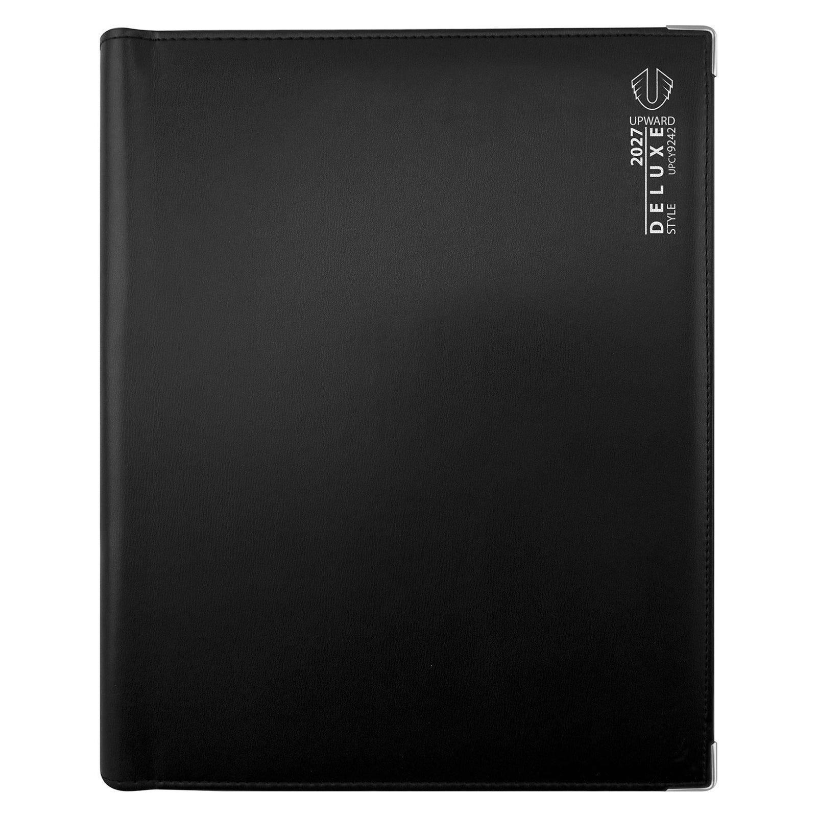 Upward Deluxe A4 Day to Page Diary 2027 Black PU Wire-O - image 1