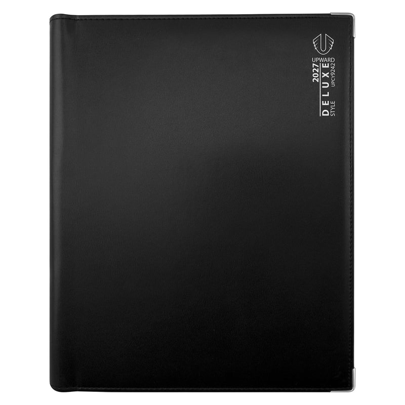 Upward Deluxe A4 Day to Page Diary 2027 Black PU Wire-O - image 1
