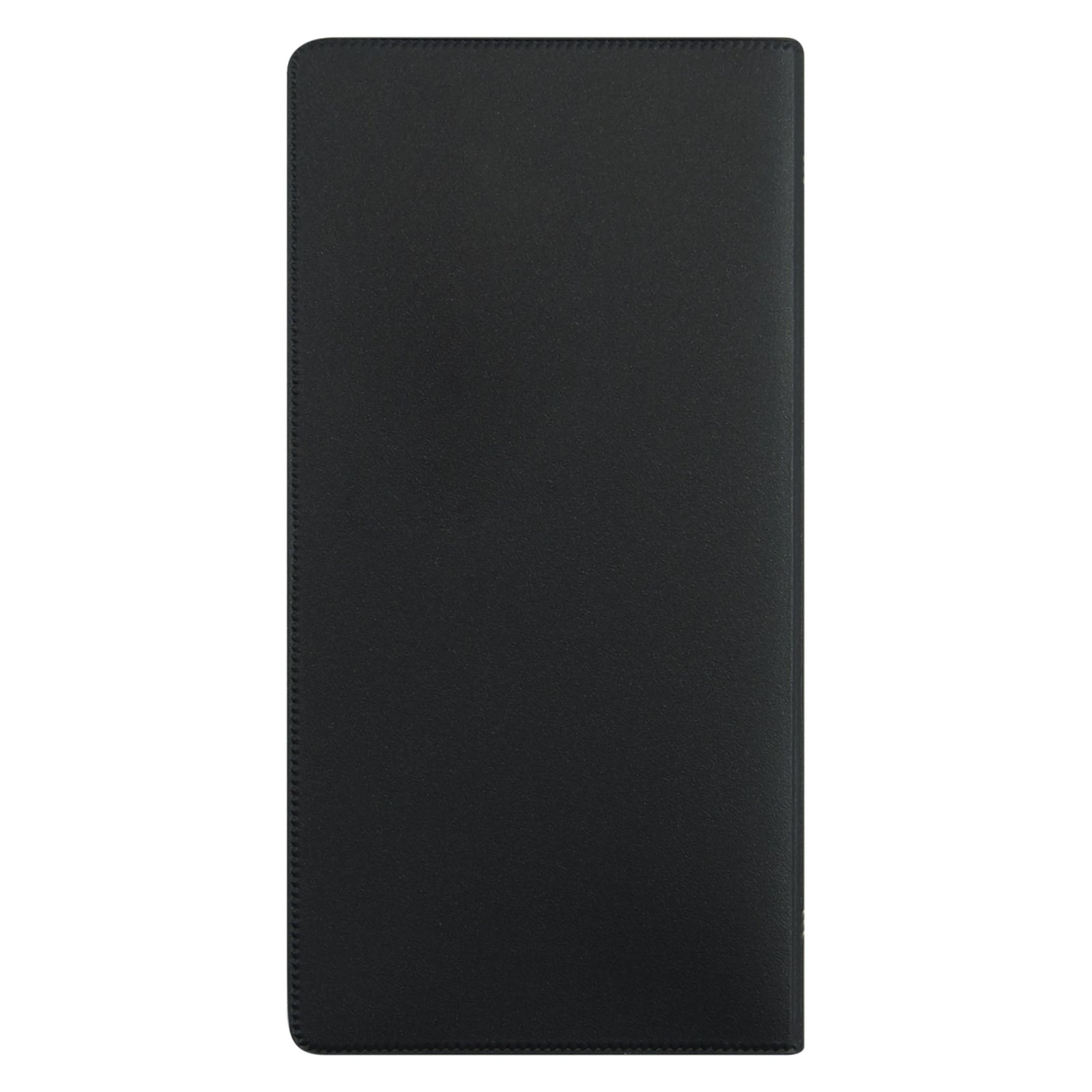 Rear cover view of the Upward University 2027 diary displaying the durable black PVC finish. The protective cover is designed to withstand daily transport in backpacks, handbags and work bags throughout the year.