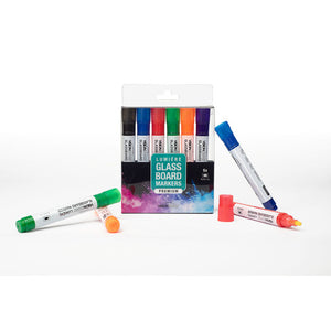 Visionchart VA802 Glassboard Bullet Point Markers Assorted Pack of 6