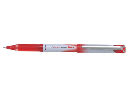 Pilot V-Ball Grip Rollerball Pen 0.5mm Red Box of 12