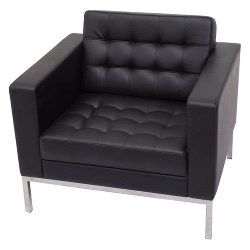 Rapidline Venus 1 Seater Lounge Black PU